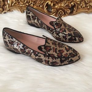 Kate Spade Caty Leopard Sequin Loafer Slip On